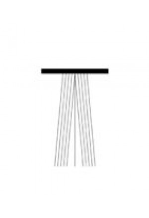 [25-300-13-655] Bürstendichtung mit Mittelsteg 11.1mm x 16,5mm (10m)